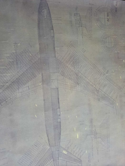 "Poster" Boeing 767 - Diagrama das Estações (1976) (Avião)