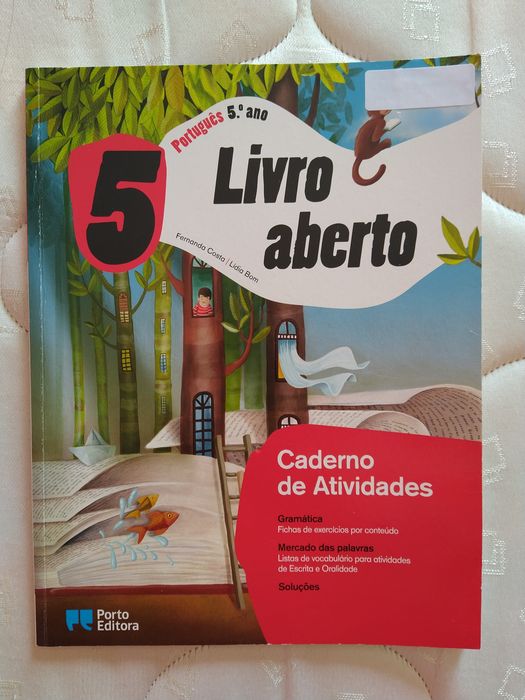 Livro aberto português 5.ano caderno de atividades QUASE NOVO