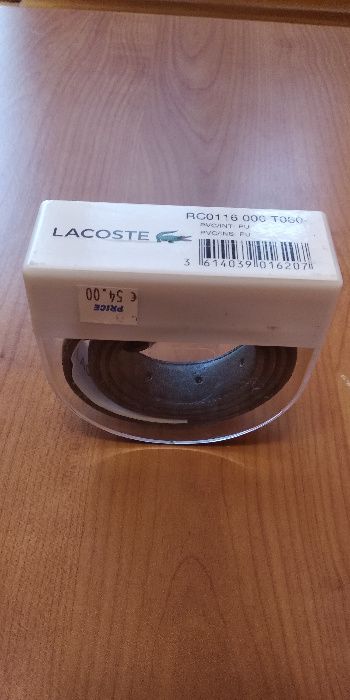 Pasek Lacoste czarny