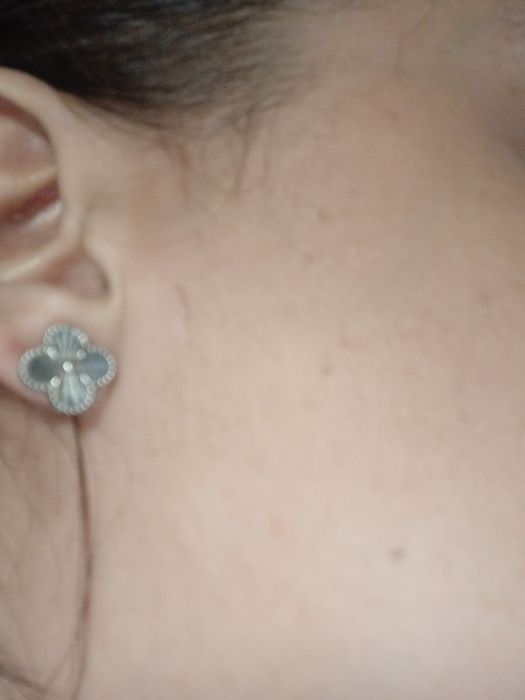 Срібні сережки-гвоздики