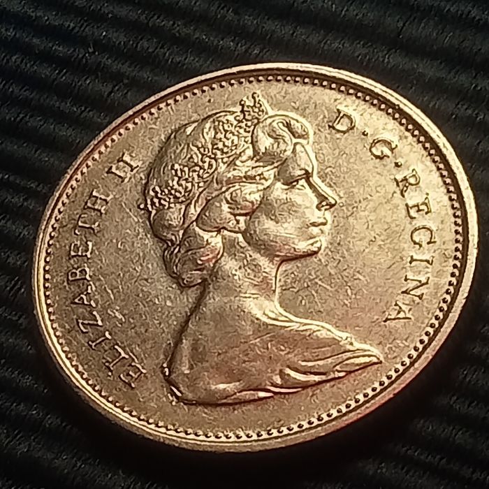 moeda prata 25 cents  Canada