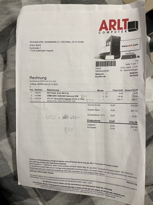 Monitor Gigabyte G27FC