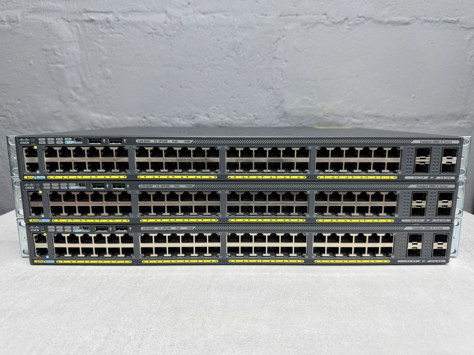 48 PoE+ коммутаторы Cisco Catalyst WS-C2960X-48FPS-L безнал/гарантия