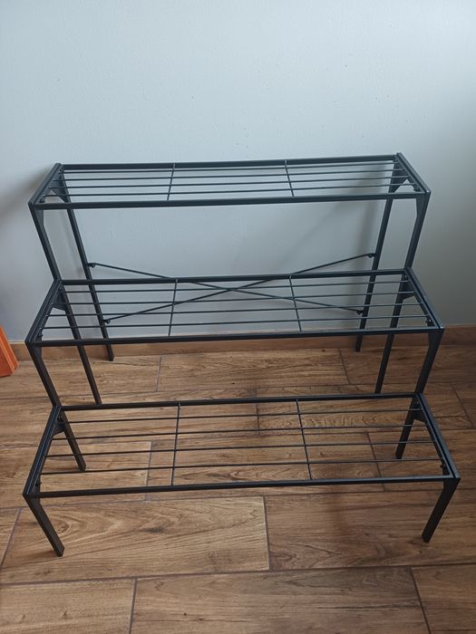 Stojak schodkowy kwietnik duży metalowy