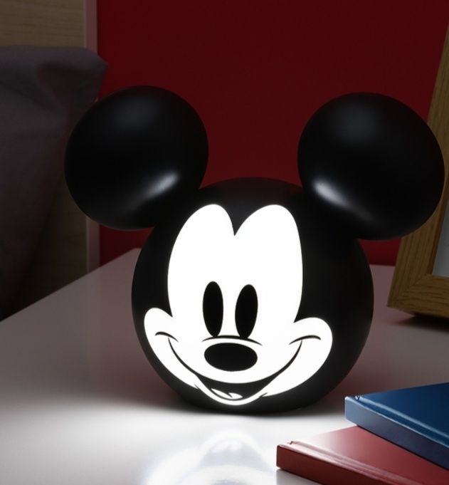 Candeeiro 3D Cabeça Mickey Mouse Disney