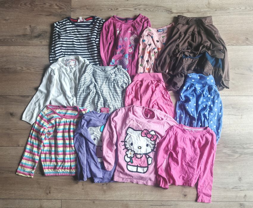 Duży zestaw ubrań dla dziewczynki roz 104  około 60 sztuk