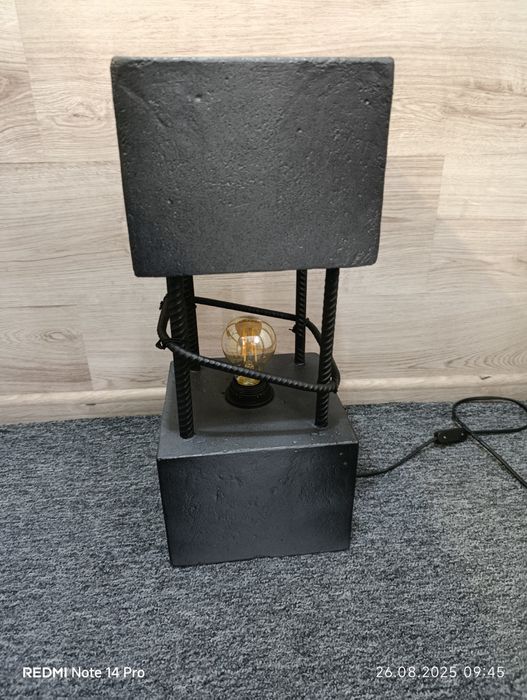 Світильник з бетону,лофт.