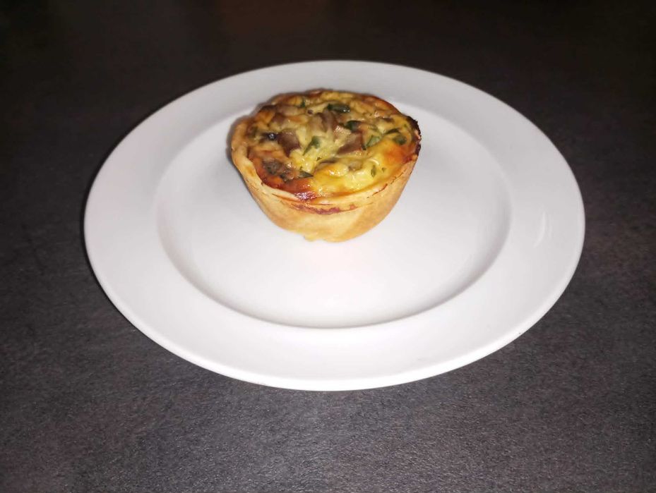 Quiche Artesanal de Cogumelos e Natas