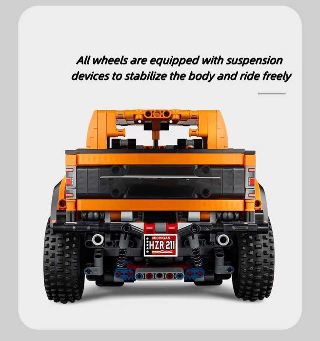 ‼️В КОРОБЦІ‼️Конструктор Ford Raptor F-150, Technic 42126 /двигуни