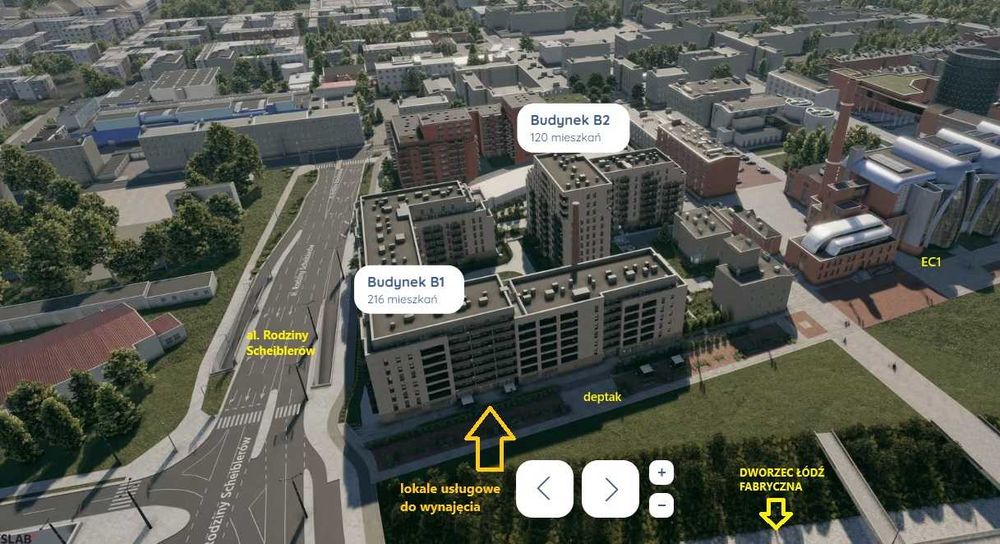 Lokale usługowe na wynajem w prestiżowej lokalizacji - obok EC1 i DŁF