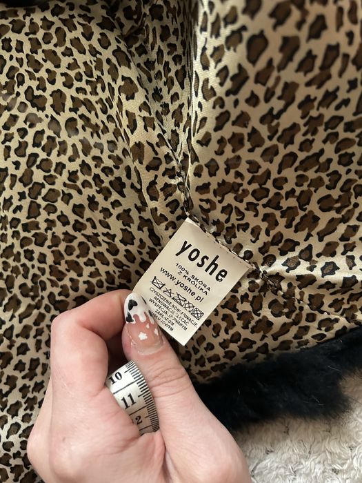 Kamizelka bezrękawnik bolerko yoshe futro skóra