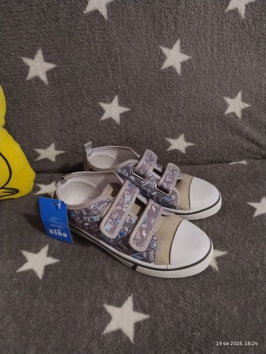 Nowe kapcie trampki 33 Nino na rzepy dla chłopca