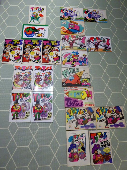 TYTUS ROMEK i A'TOMEK zestaw 21 komiksów Papcio Chmiel 1983 komiks