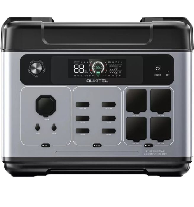 Зарядна станція Oukitel P2001E Plus Потужна 2400W (2048 Вт·год) пікова