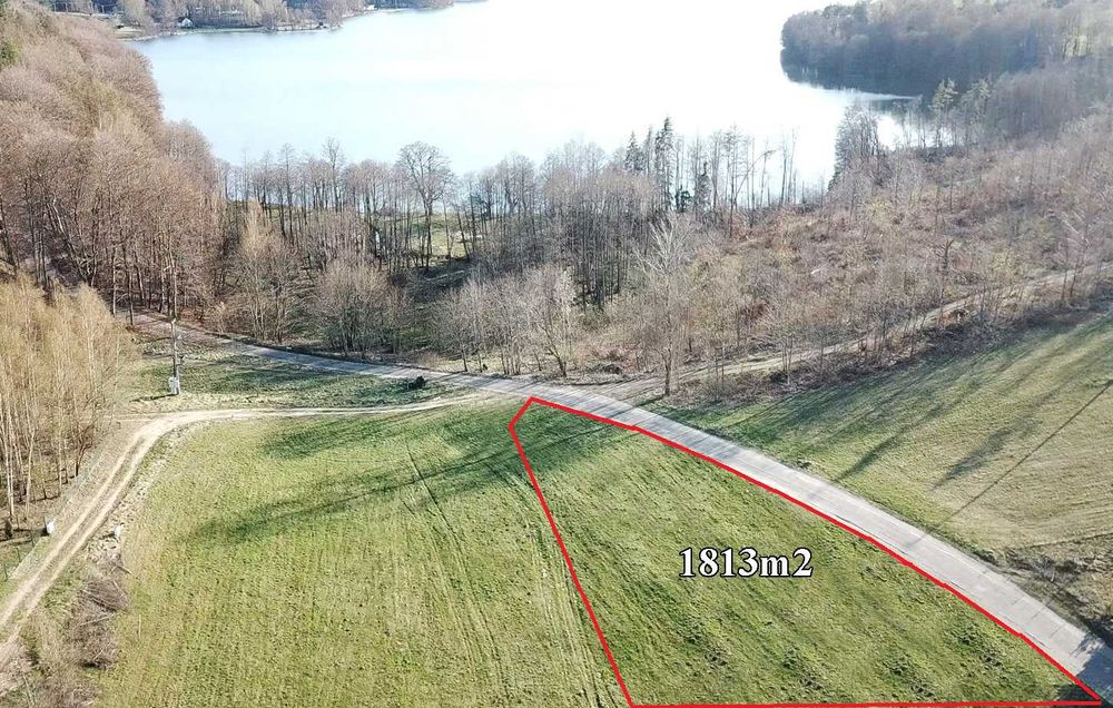 Działka budowlana nad jeziorem Mausz - 150m do plaży Warunki Zabudowy