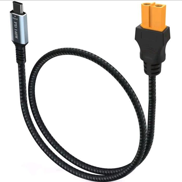 Кабель для зарядки USB-C - XT60, 140 Вт