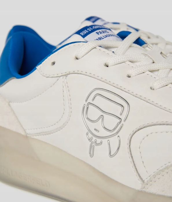 Karl Lagerfeld 40 Buty Damskie Kl53431A Skórzane Białe Sneakersy T1136