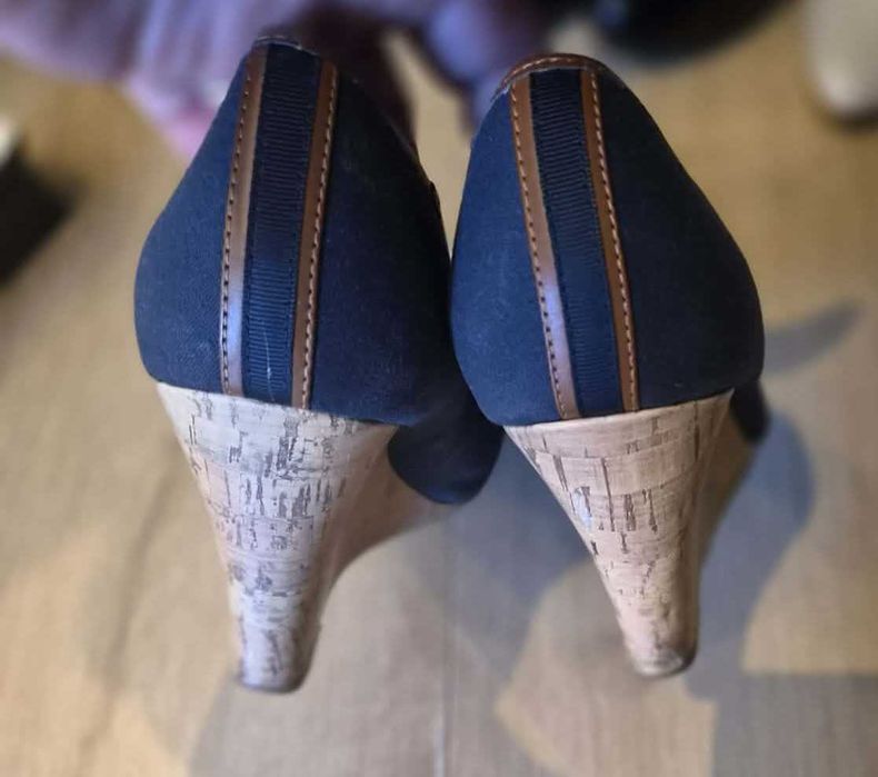 Tekstylne espadryle na koturnach  Tommy Hilfiger