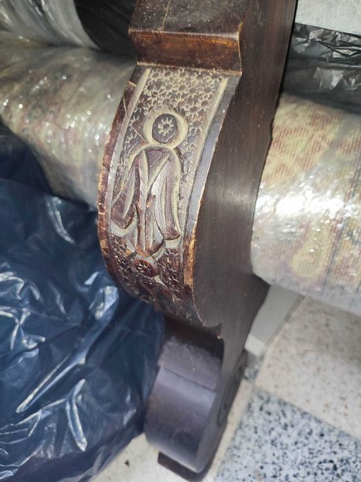 Mesa de Sala / Jantar em Madeira Mogno Estilo Século XVII