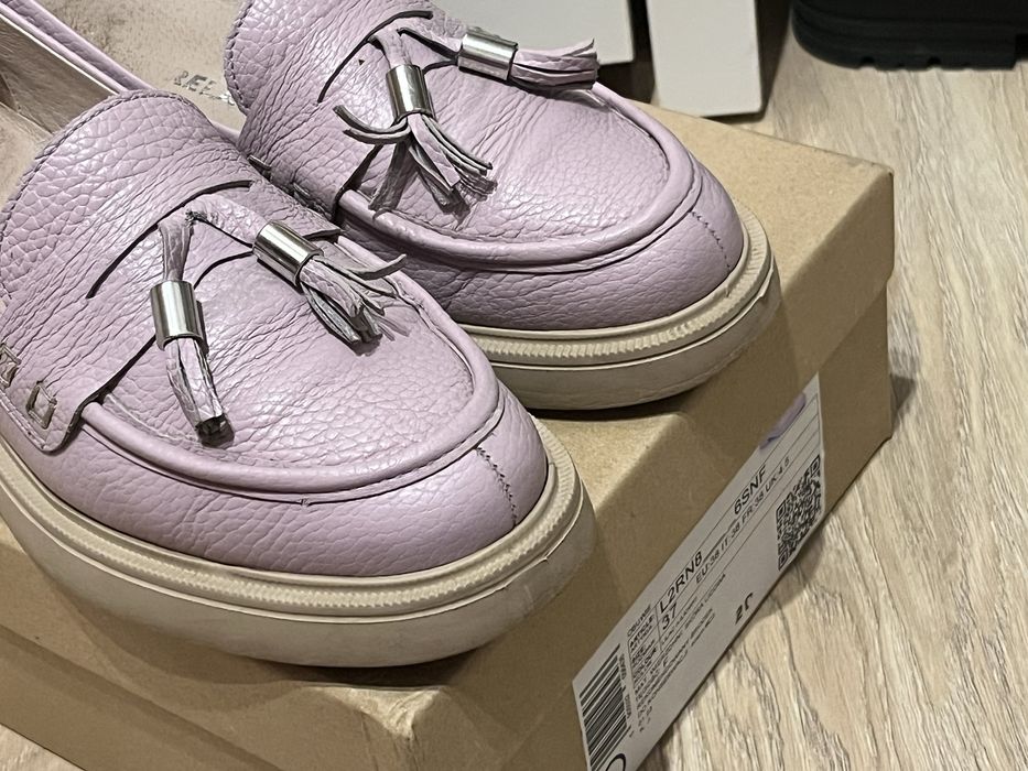Skorzane mokasyny loafersy Rylko