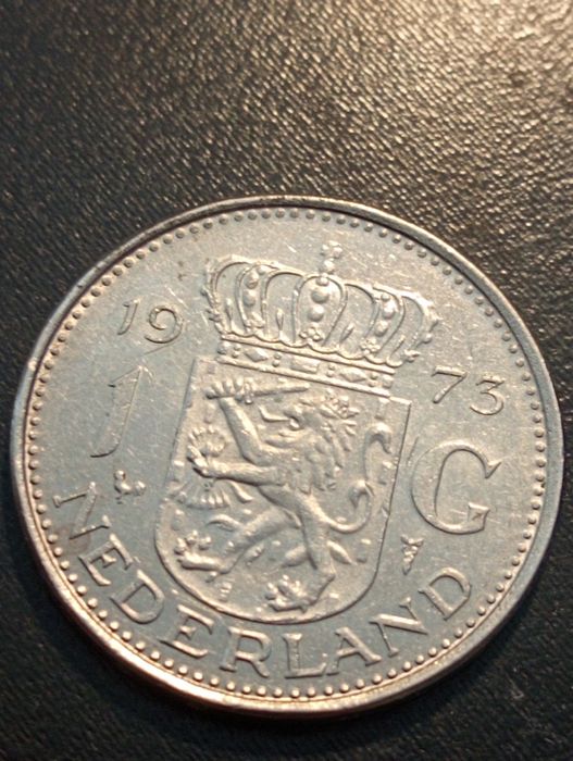 2 moedas 1 gulden e 10 cents - Netherlands - Holanda - 1973 e 1950