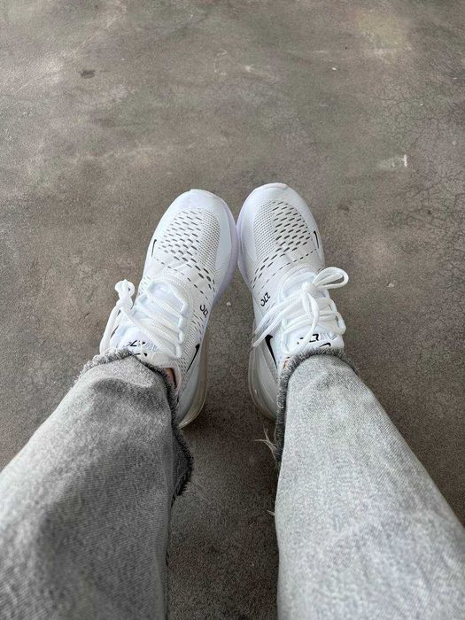 Кроссовки Nike Air Max 270 white / Найк 270 белые 38 39 40 41 42 43