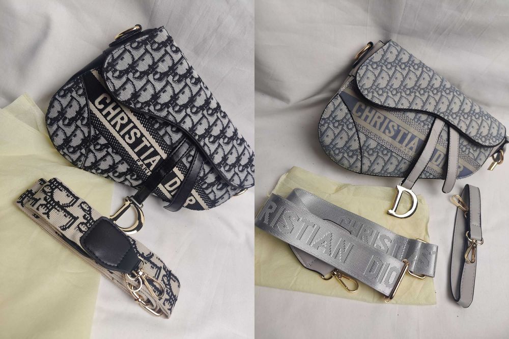 Torebka Christian Dior torebki listonoszka siodlo wytłaczana Premium
