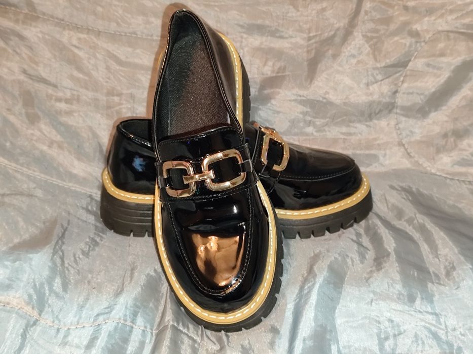 Sapato senhora n.36 mocassin sola alta