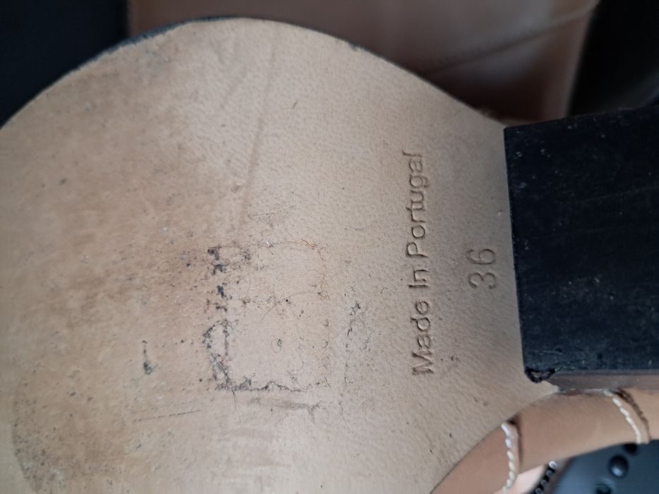 Botki skórzane 36  pasuje na rozm.  37