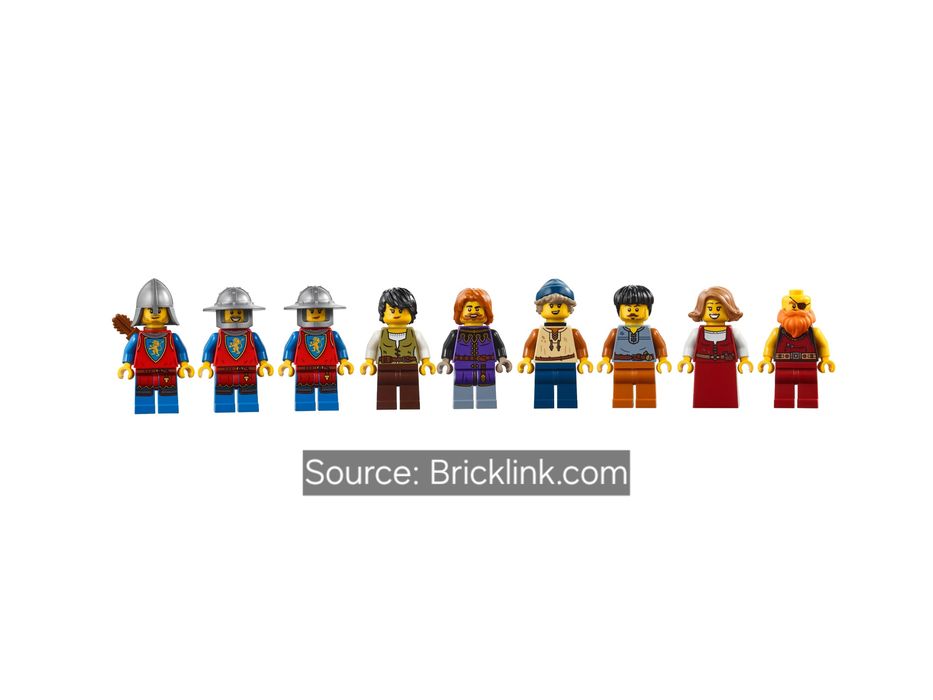 ENVIO GRATIS-LEGO 910047 Medieval Seaside Market (Bricklink Series 4)