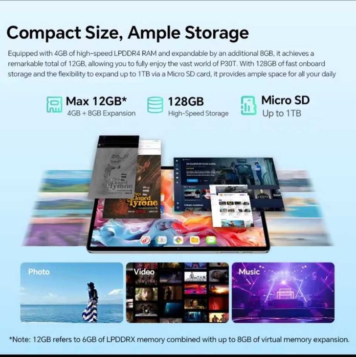 Планшет Teclast P30T + Комплект Аксесуарів (4/128Гб) Android 14