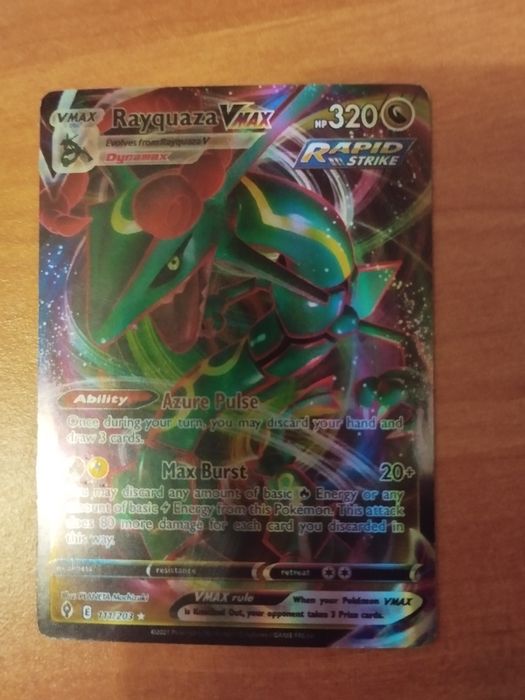 Pokèmon Rayquaza Vmax  Rapid Strike original