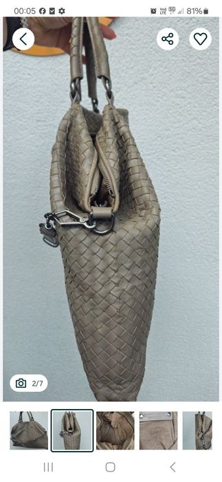 Torebka worek Bottega VENETA oryginal skóra naturalna