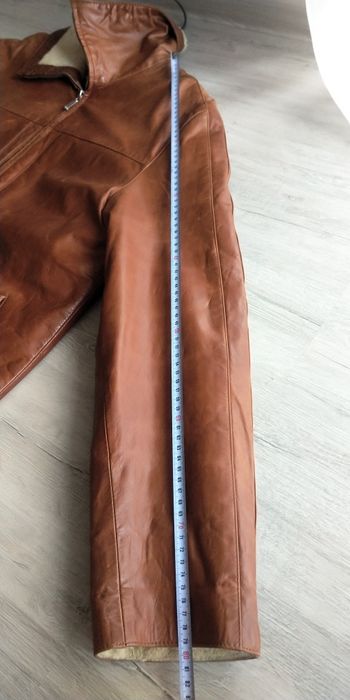 Шкіряна куртка ,дубльонка