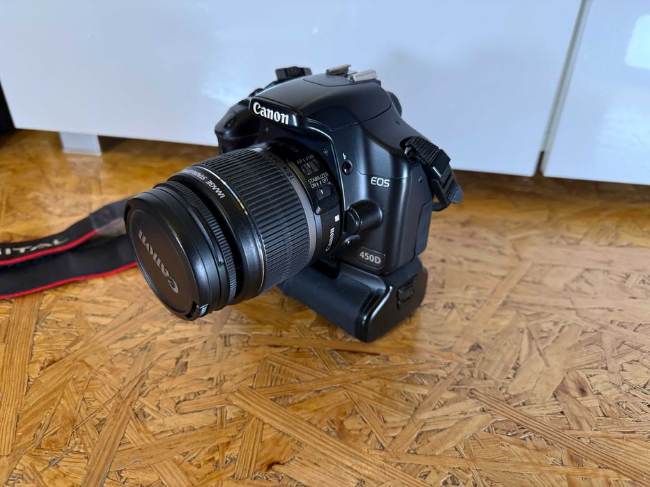 Canon 450D + Kit 18-55m + 50mm 1.8 + akcesoria