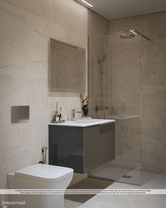 Apartamento T2 c/ Terraço (43.25m2)| Empreendimento Geminus (Arcozelo)