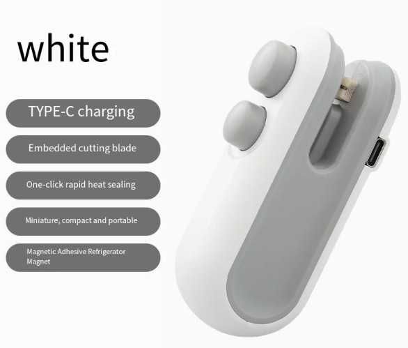 Maquina Selagem Sacos Plastico Recarregavel USB - C