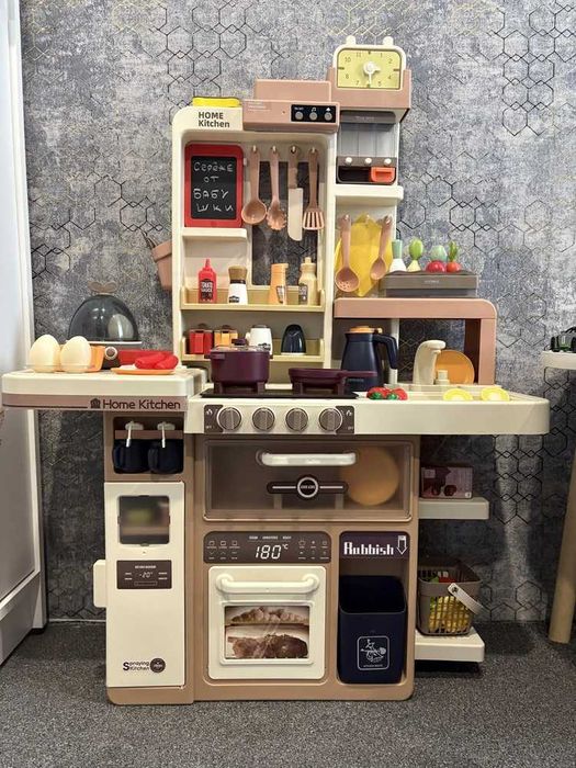 ℹ️Кухня для дівчинки хлопчика 93см звук готування світло вода витяжка