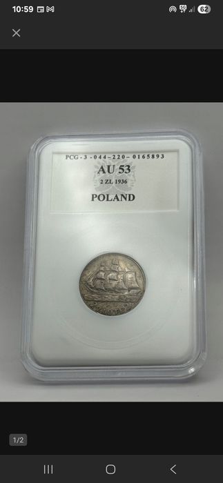 2 złote 1936 Żaglowiec, srebro