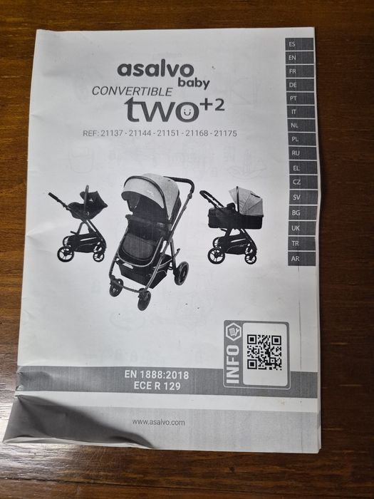 Carrinho ASALVO trio bebe