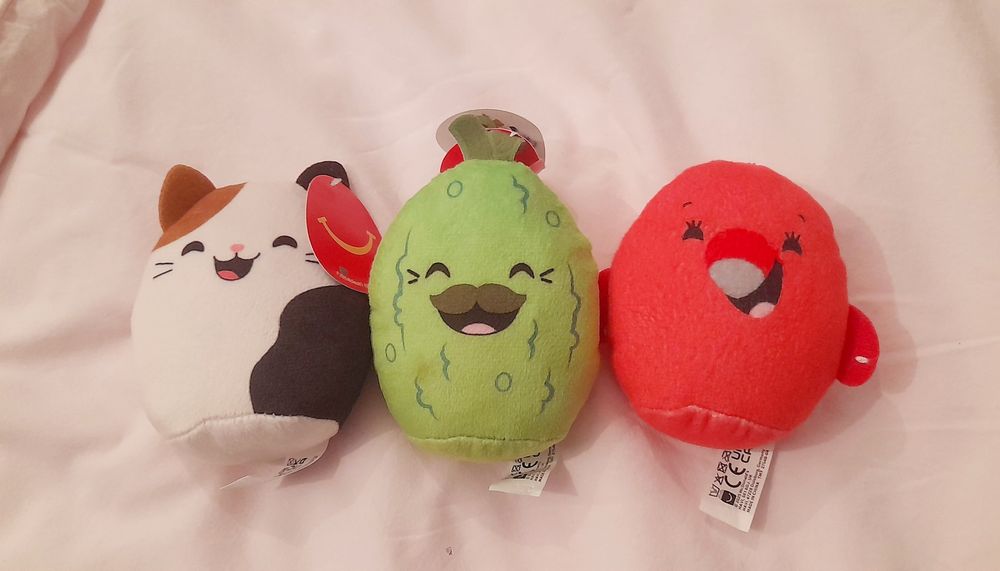 Zestaw Squishmallows,  maskotki z McDonalda