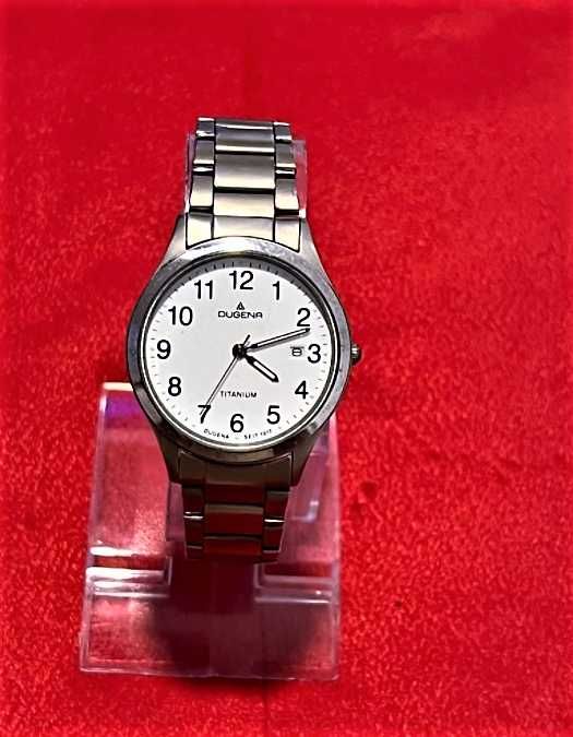 Tytanowy ! Unikat ! Szwajcarski zegarek „ Dugena Titanium ” Orginal !