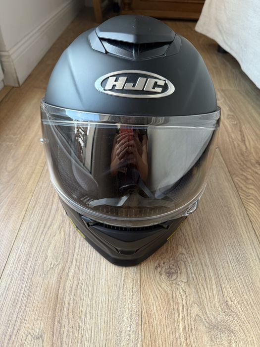 Kask motocyklowy, Integralny matowy czarny XL, HJC RPHA 71