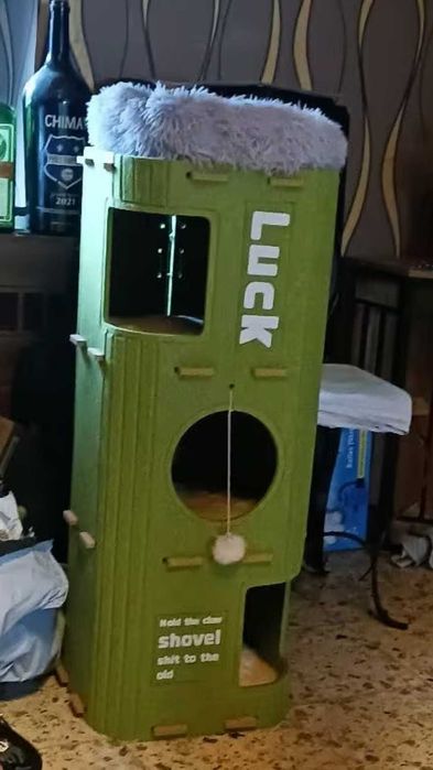 Будинок для кота лежанка для котика когтеточка будинок для собачки