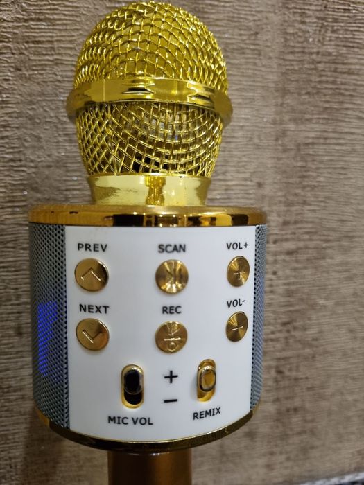Микрофон караоке ws858 музыка и блютуз колонки
