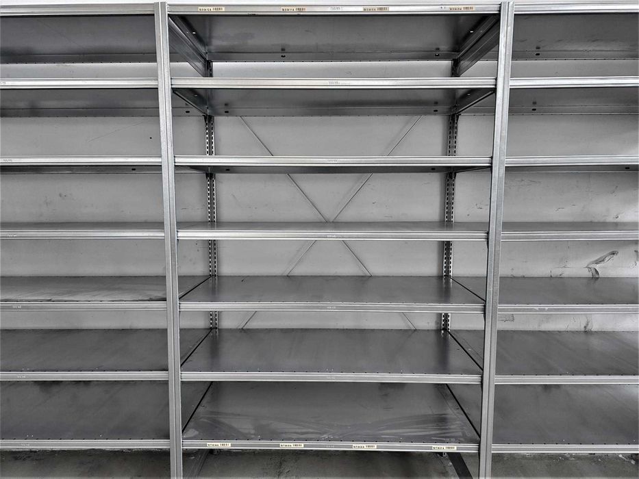 Regał 62x220x400cm/21 Magazynowy Metalowy Ocynk Garaż Piwnica Warsztat