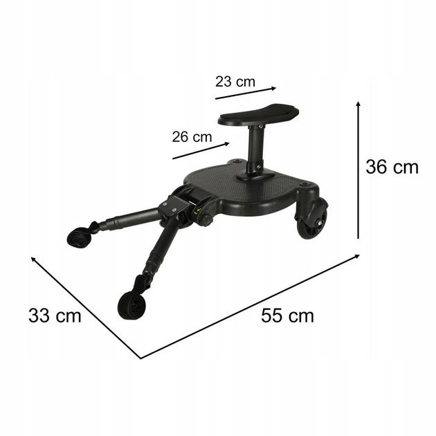 Підніжка для коляски з сидінням для другоі дитини 2-6 років