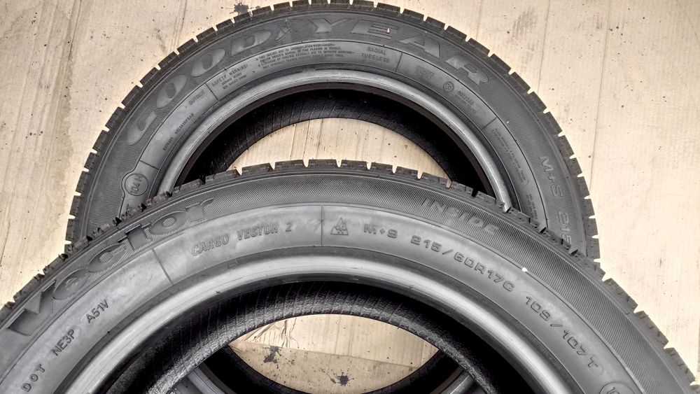 шини 215/60R17c Goodyear 99%. Всесезонні. М+С (заміна 225/55/17)