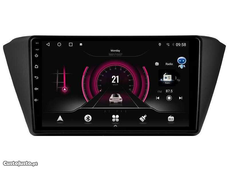 Auto-rádio 9 Polegadas Android 14 Skoda Fabia 2015 a 2019