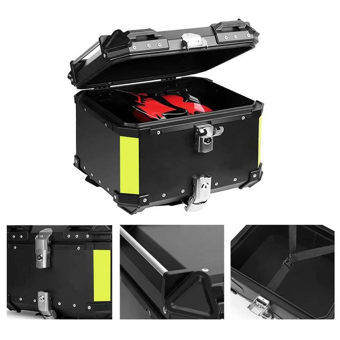 Top case alumínio 45 L / 55 L / 65 L moto cafe racer